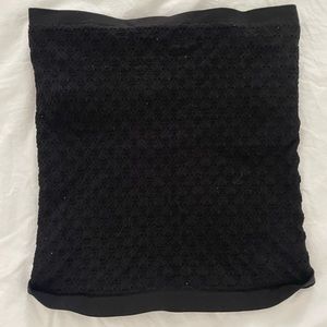 Free people honey textured tube top, black